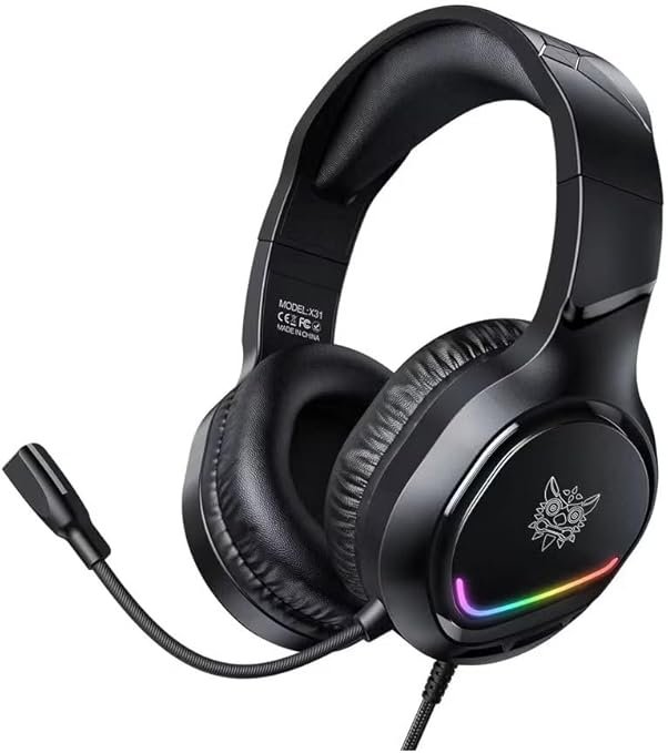 ONIKUMA X31 Wired Headphones with RGB Colorful