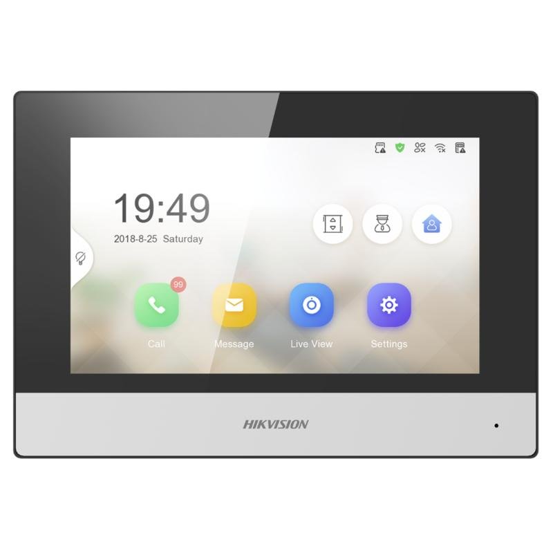 Hikvision Video Intercom Indoor - DS-KH6320-WTE1 (7-inch)